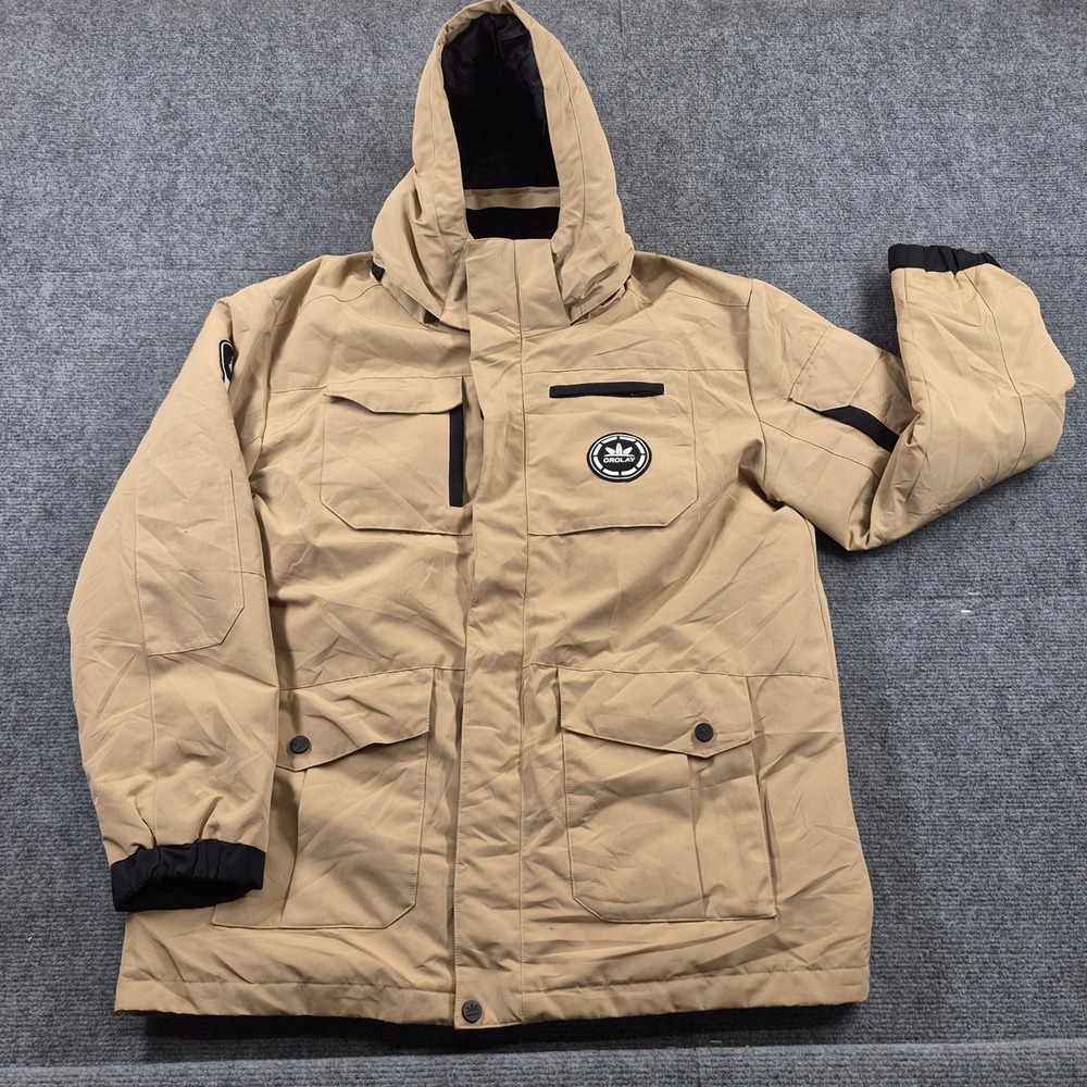 Orolay Womens Down Parka Jacket Tan Khaki Hooded Winter Coat Heavyweight Puffer